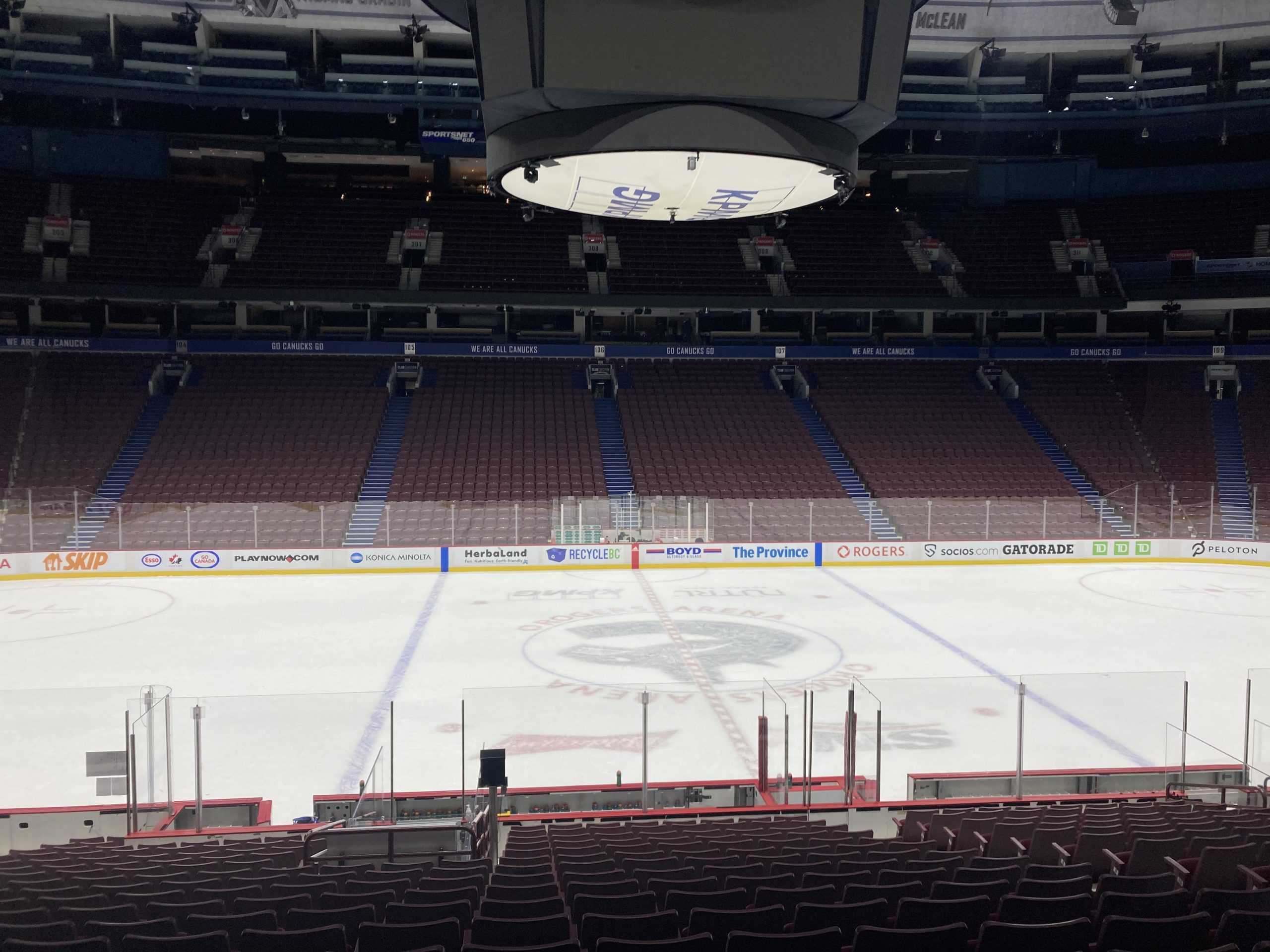 Rogers Arena, NHL rink